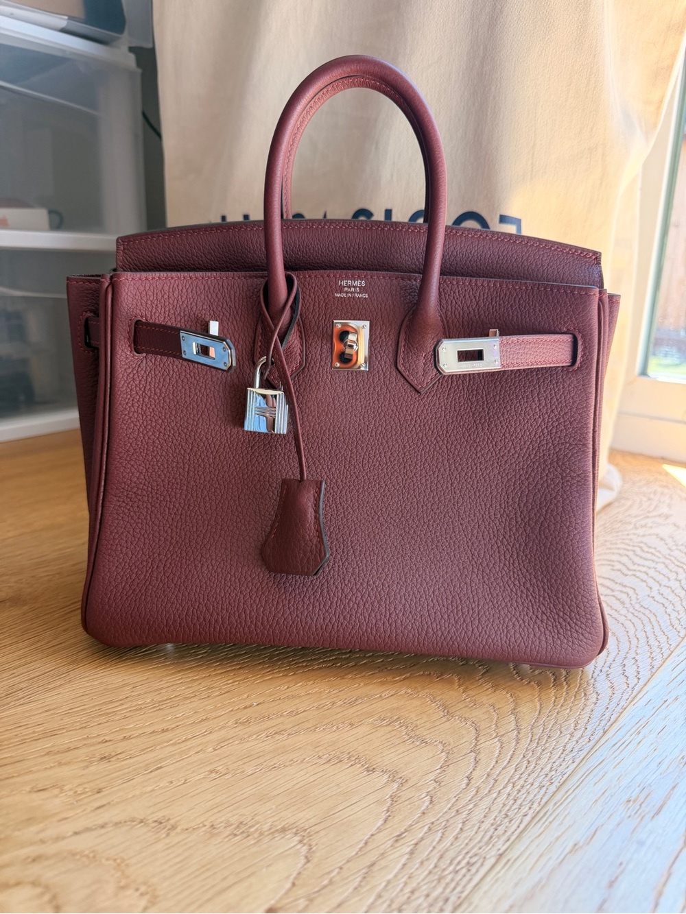 Hermès birkin 25 Rouge H 2024 original receipt Authentication included